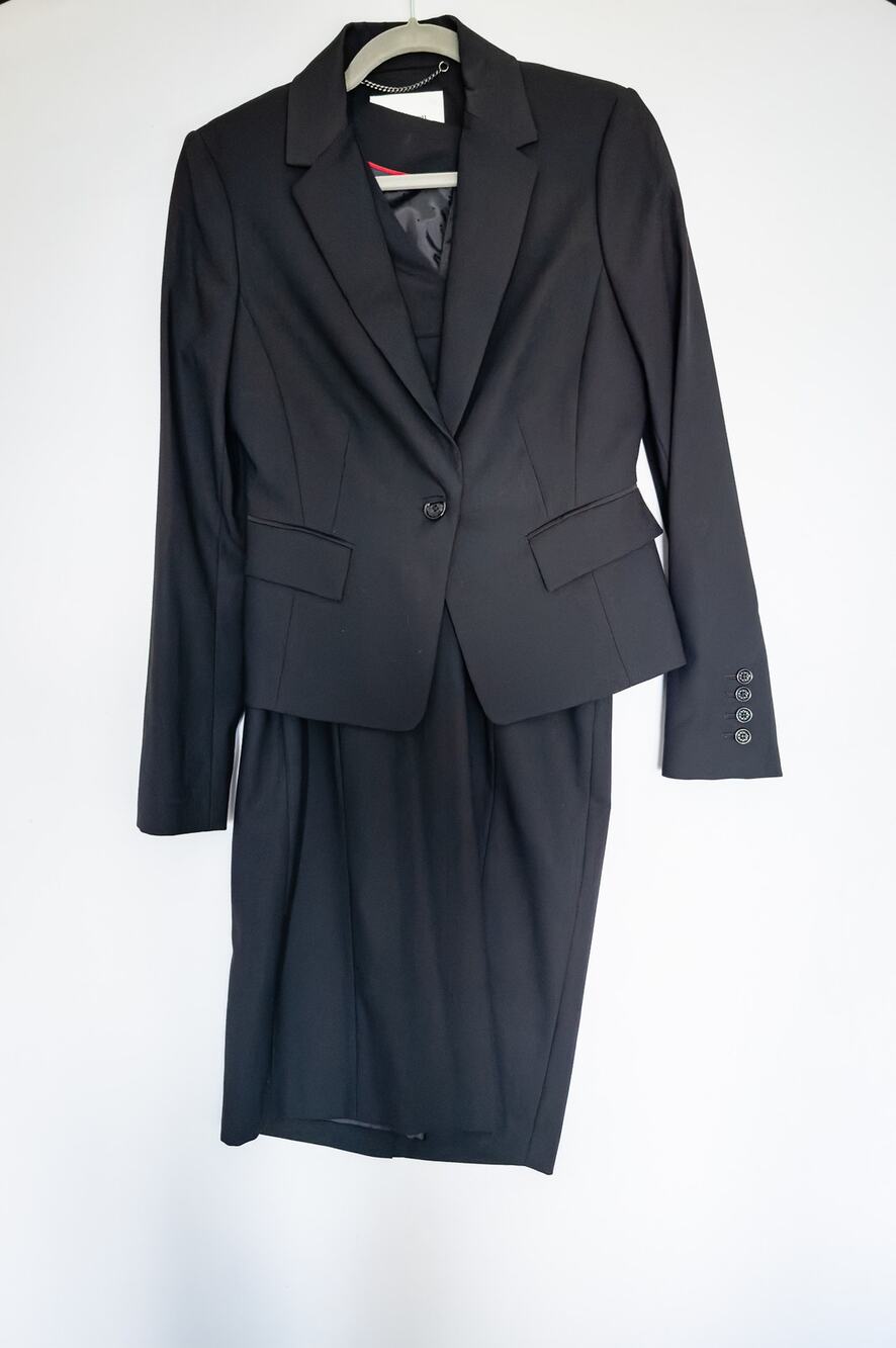 L.K.Bennett London Jodie Wool Suit (Blazer & Sheath Dress) Black US 6
